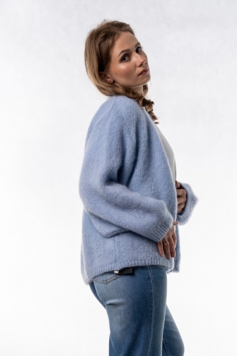 Kardigan Mohair Oversize CXL - Błękitny