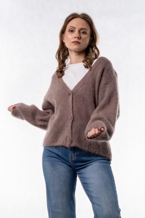 Kardigan Mohair Oversize CXL - Taupe