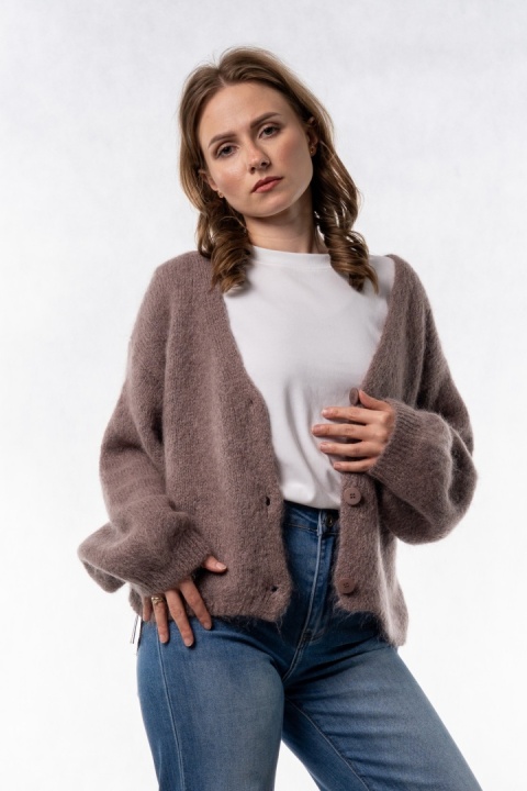 Kardigan Mohair Oversize CXL - Taupe
