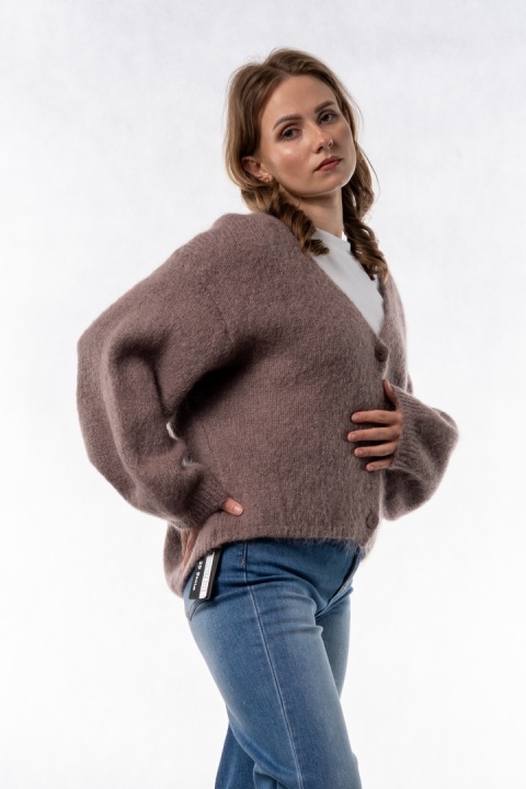 Kardigan Mohair Oversize CXL - Taupe