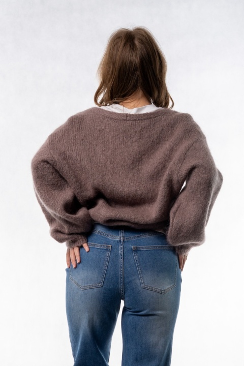 Kardigan Mohair Oversize CXL - Taupe