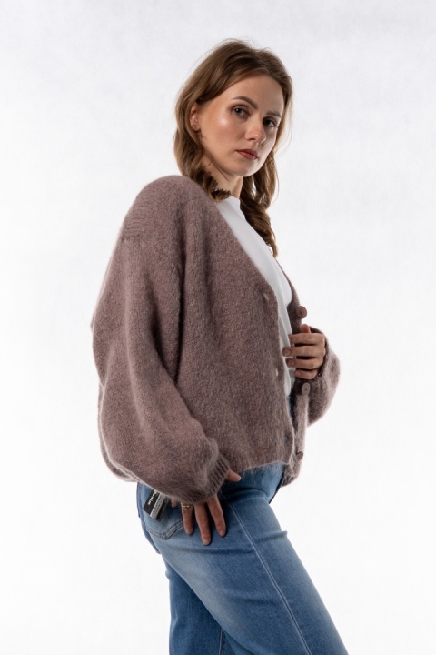 Kardigan Mohair Oversize CXL - Taupe