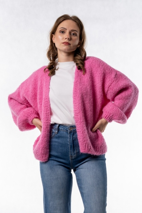 Kardigan Oversize CXL – Różowy