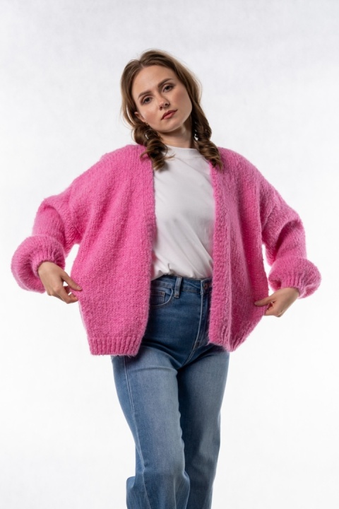 Kardigan Oversize CXL – Różowy
