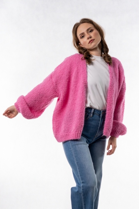 Kardigan Oversize CXL – Różowy