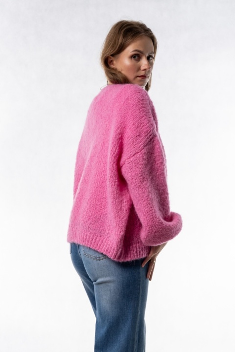 Kardigan Oversize CXL – Różowy