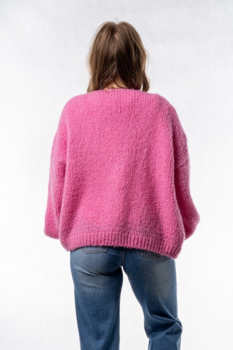 Kardigan Oversize CXL – Różowy