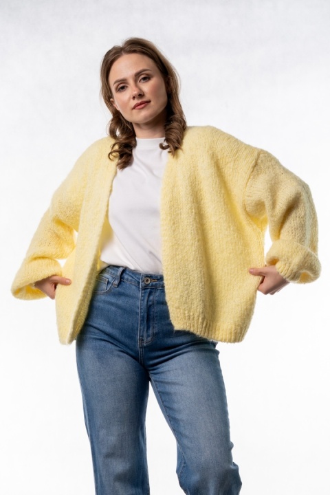 Kardigan Oversize CXL – Zółty