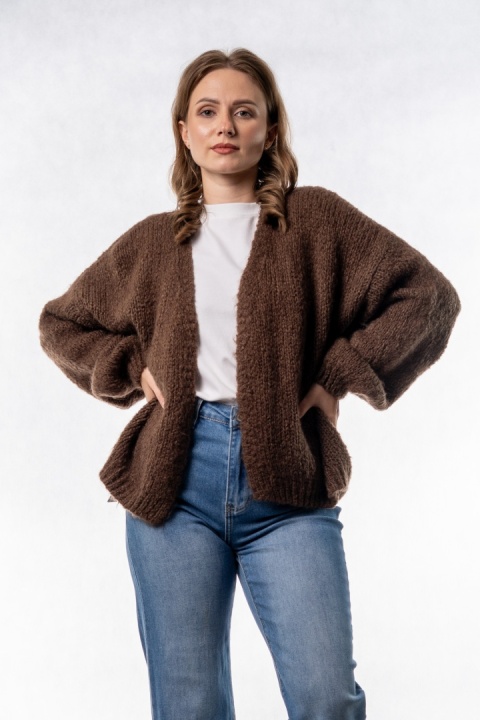 Kardigan Oversize CXL - Czekoladowy