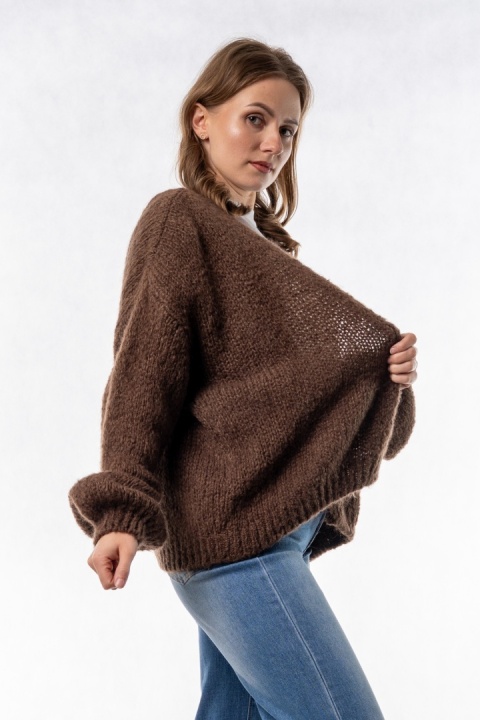 Kardigan Oversize CXL - Czekoladowy