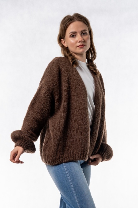 Kardigan Oversize CXL - Czekoladowy