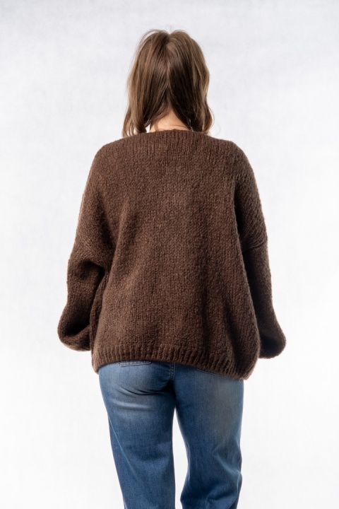 Kardigan Oversize CXL - Czekoladowy