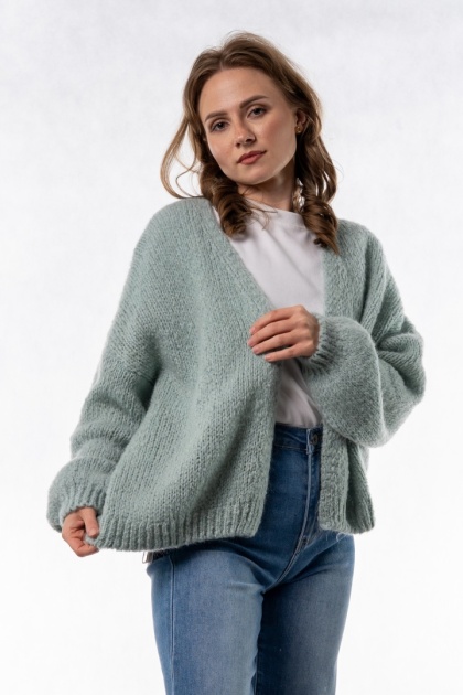 Kardigan Oversize CXL – Miętowy