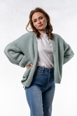 Kardigan Oversize CXL – Miętowy