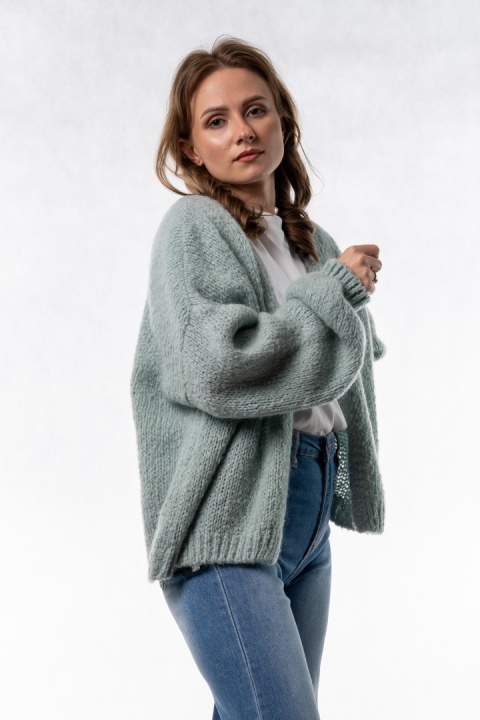 Kardigan Oversize CXL – Miętowy