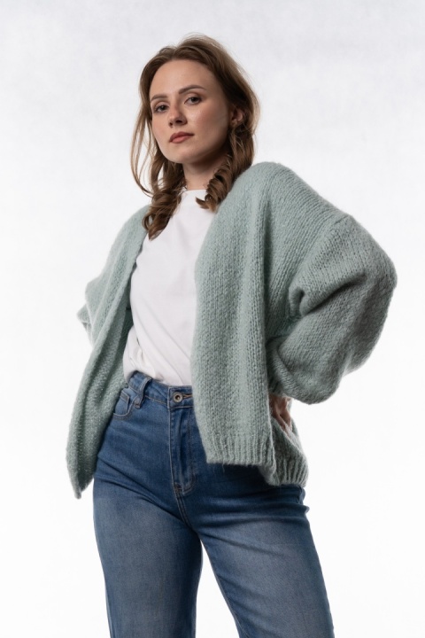 Kardigan Oversize CXL – Miętowy