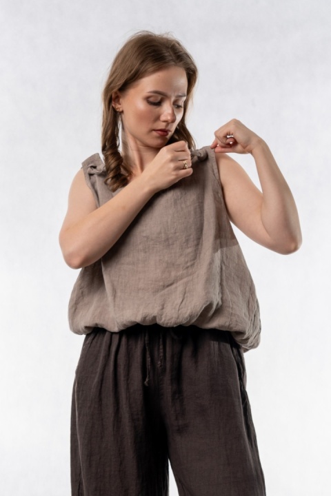 Lniany top Wiya - Fango