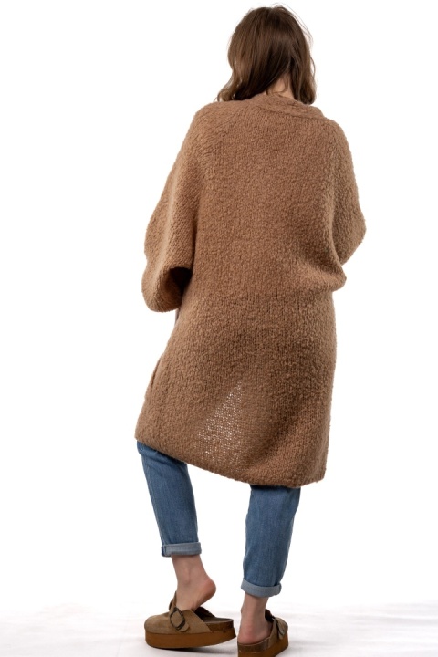 Kardigan oversize CXL – moherowy camel