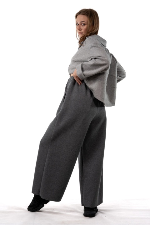 Spodnie Wendy Trendy Grafit - szerokie, eleganckie culottes