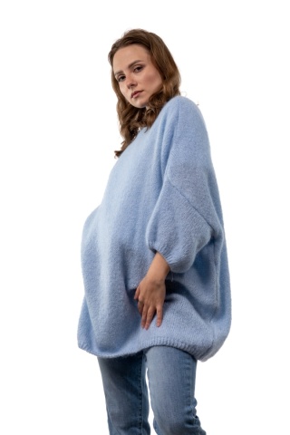 Sweter CXL Premium Mohair – Baby Blue