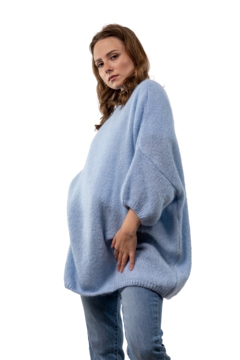Sweter CXL Premium Mohair – Baby Blue