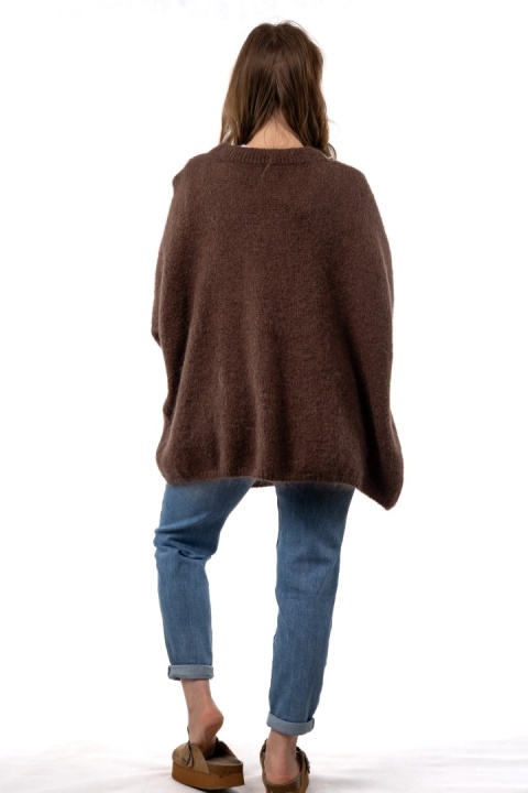 Sweter CXL Premium Mohair – Brązowy