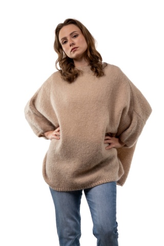 Sweter CXL Premium Mohair – Ciepły Beż
