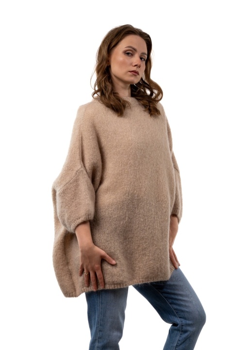 Sweter CXL Premium Mohair – Ciepły Beż