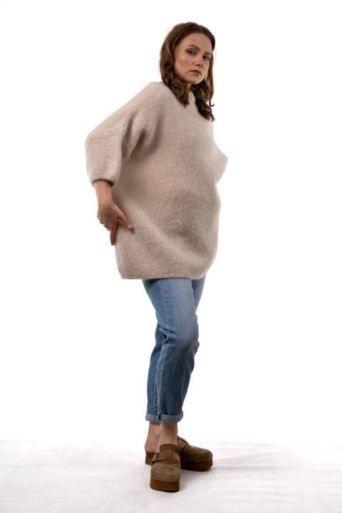 Sweter CXL Premium Mohair – Jasny Beż