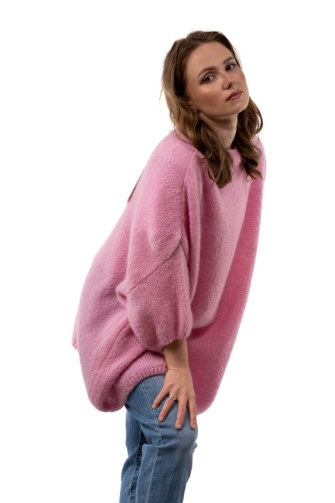 Sweter CXL Premium Mohair – Różowy