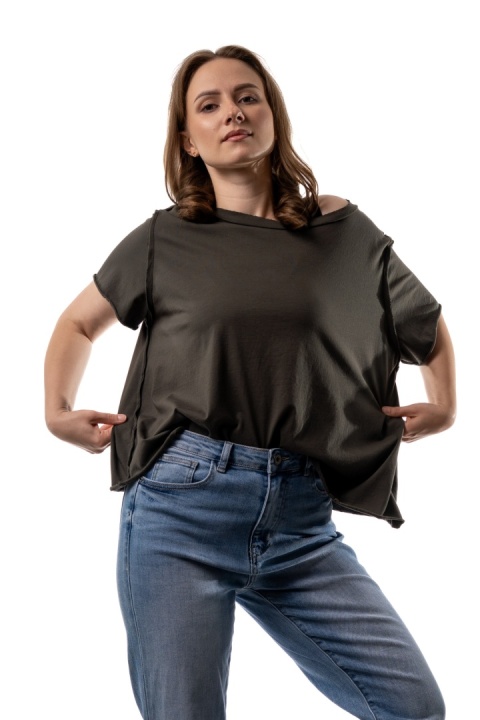 T-shirt Wendykei Oversize - Khaki/Oliwkowy