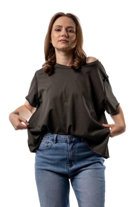 T-shirt Wendykei Oversize - Khaki/Oliwkowy