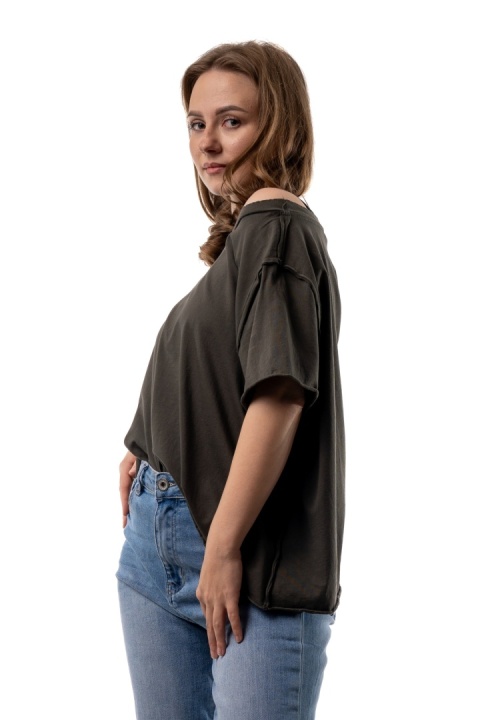 T-shirt Wendykei Oversize - Khaki/Oliwkowy