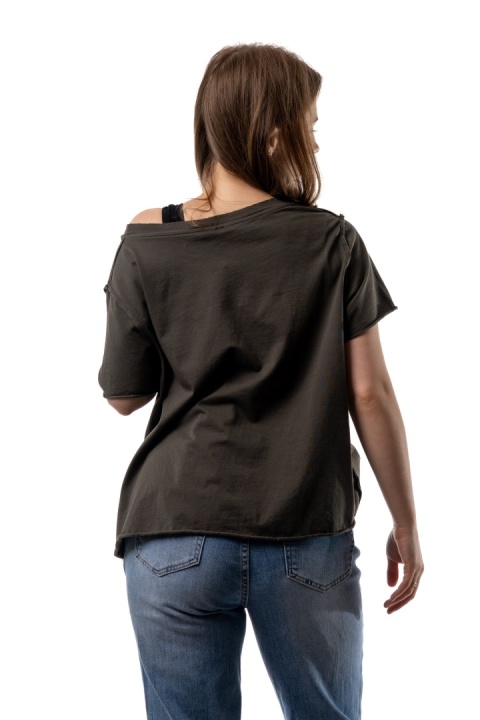 T-shirt Wendykei Oversize - Khaki/Oliwkowy