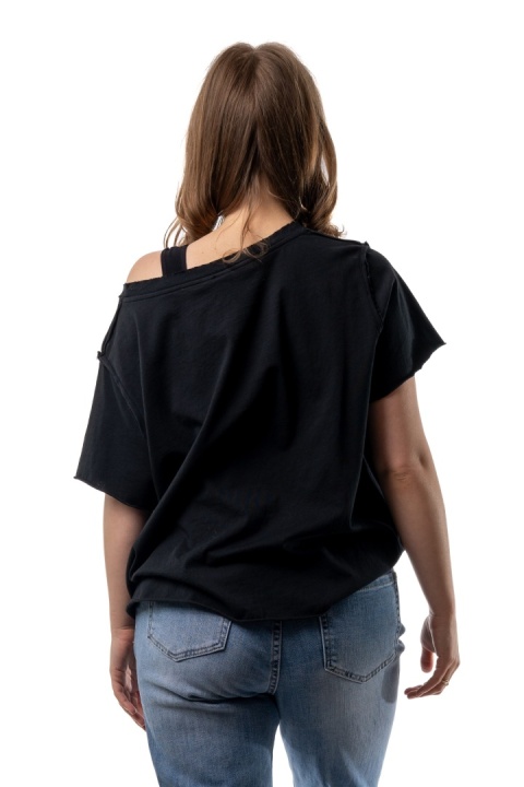 T-shirt Wendykei Oversize – Czarny