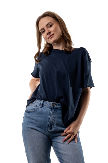 T-shirt Wendykei Oversize – Granaowy
