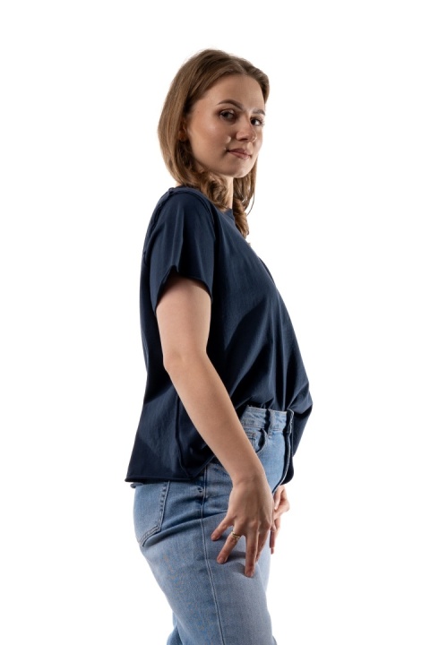 T-shirt Wendykei Oversize – Granaowy