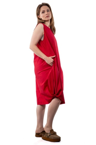 Sukienka Wendy Trendy – bawełniana sukienka Supełek - Czerwona