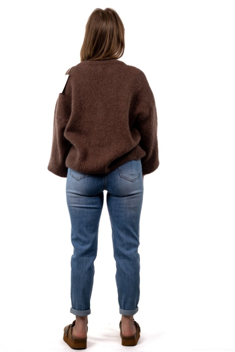 Sweter moherowy CXL Collection – Czekoladowy