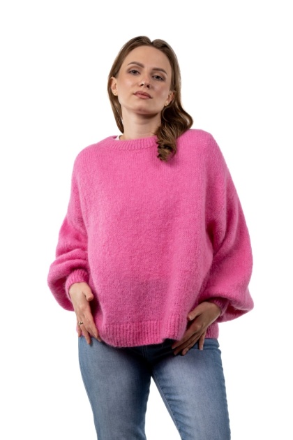 Sweter moherowy CXL Collection – Fuksja