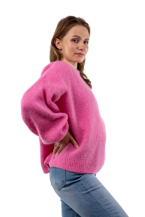 Sweter moherowy CXL Collection – Fuksja