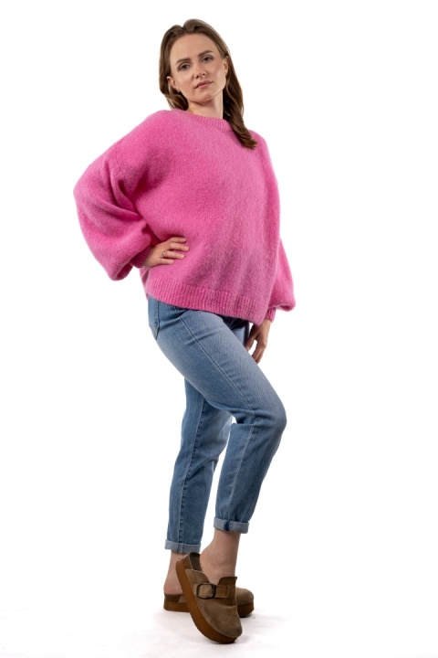 Sweter moherowy CXL Collection – Fuksja