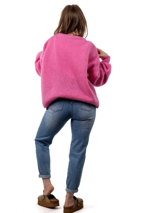 Sweter moherowy CXL Collection – Fuksja