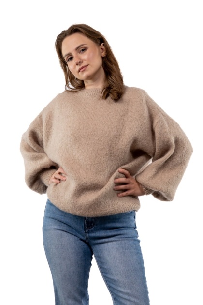 Sweter moherowy CXL Collection – Beżowy