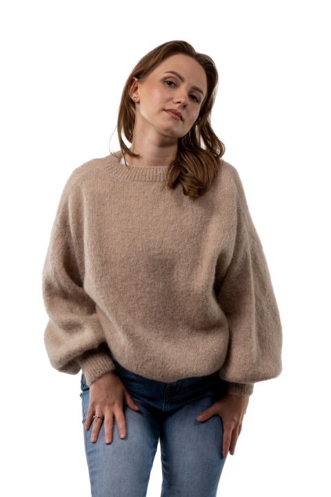 Sweter moherowy CXL Collection – Beżowy