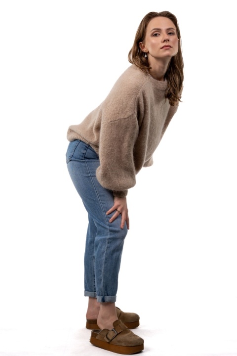 Sweter moherowy CXL Collection – Beżowy