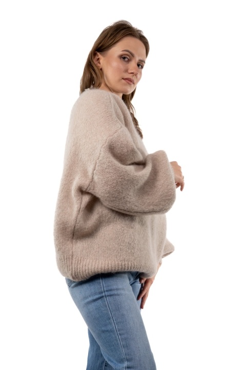 Sweter moherowy CXL Collection – Śmietankowy