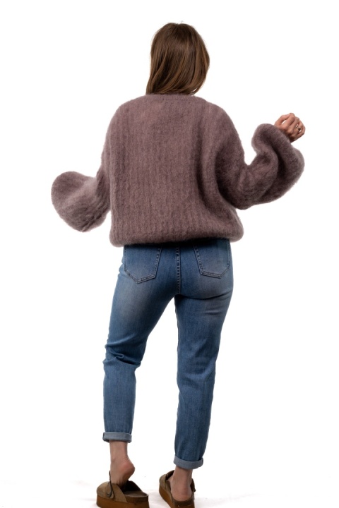 Sweter dzwonek z kid moheru - CXL Collection - Fango