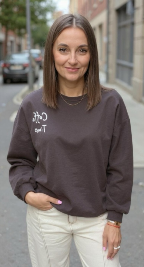 Bluza Coffe Time Czekolada Bluza Coffe Time Czekolada