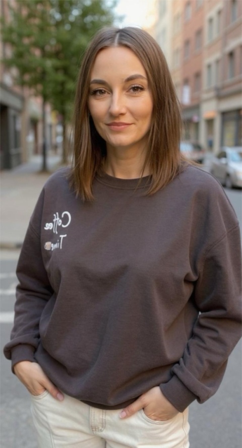 Bluza Coffe Time Czekolada Bluza Coffe Time Czekolada